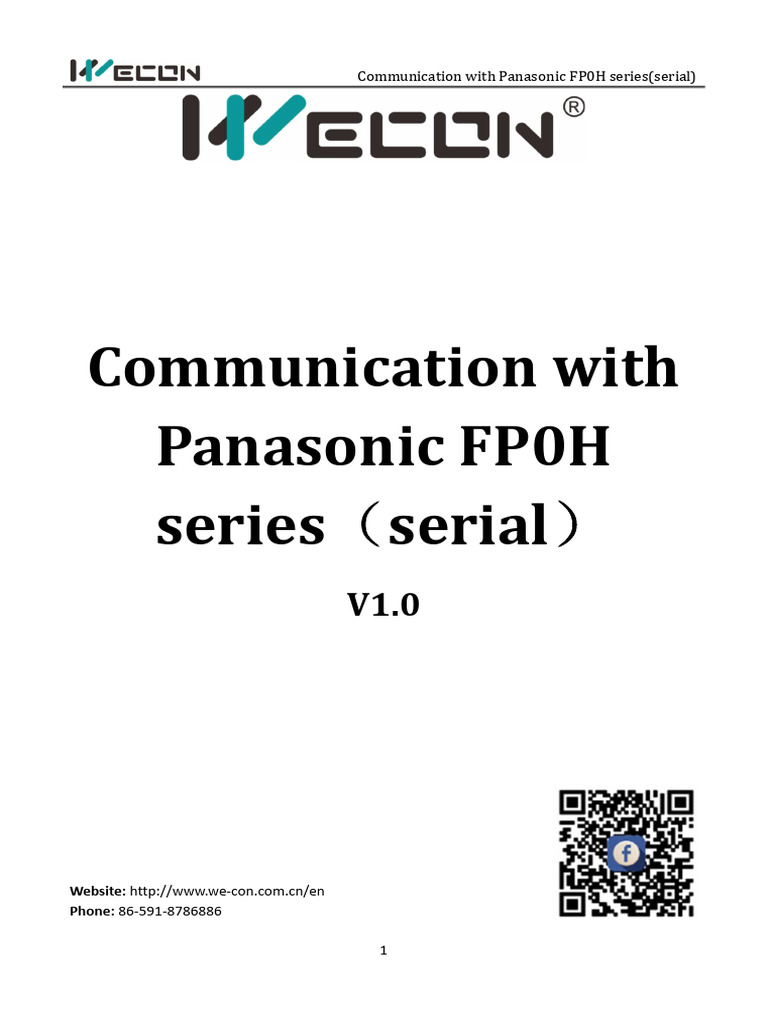 FPWIN GR7S Setup for FP0H PLC Communication | PDF | Programmable Logic ...
