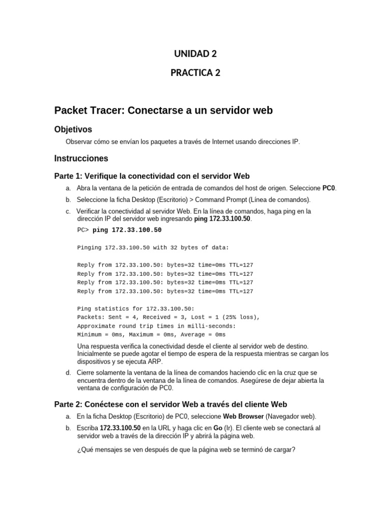 UNIDAD 2-Practica 2 | PDF