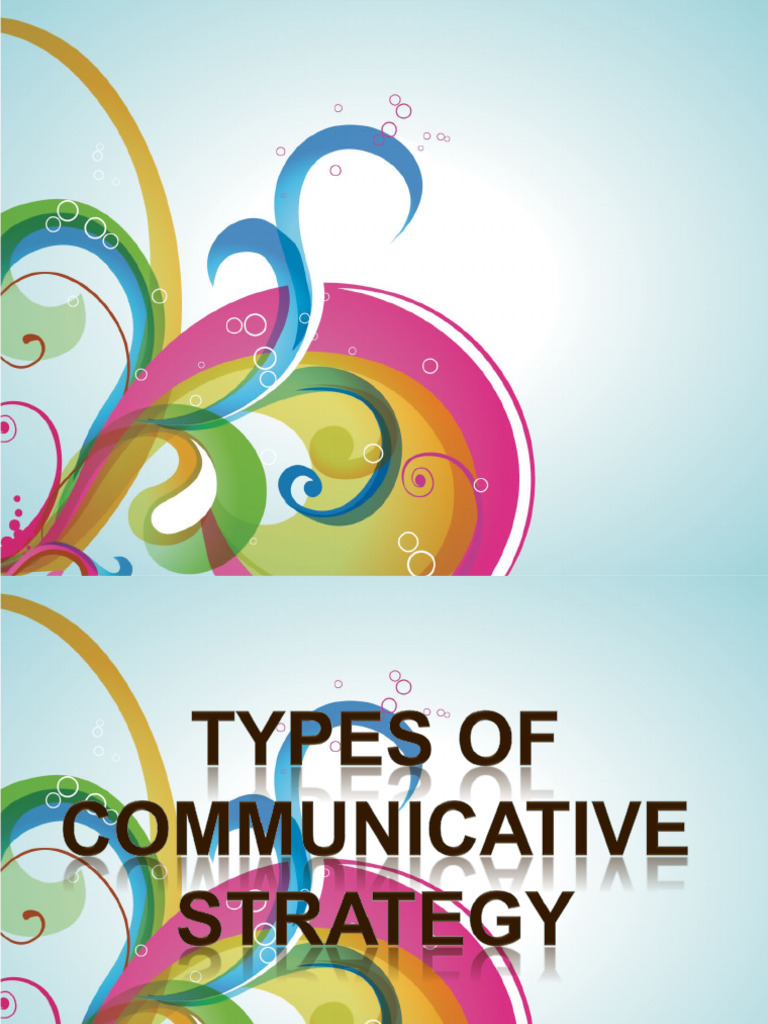 Communicativestrategies 851951520405110 | PDF | Conversation ...