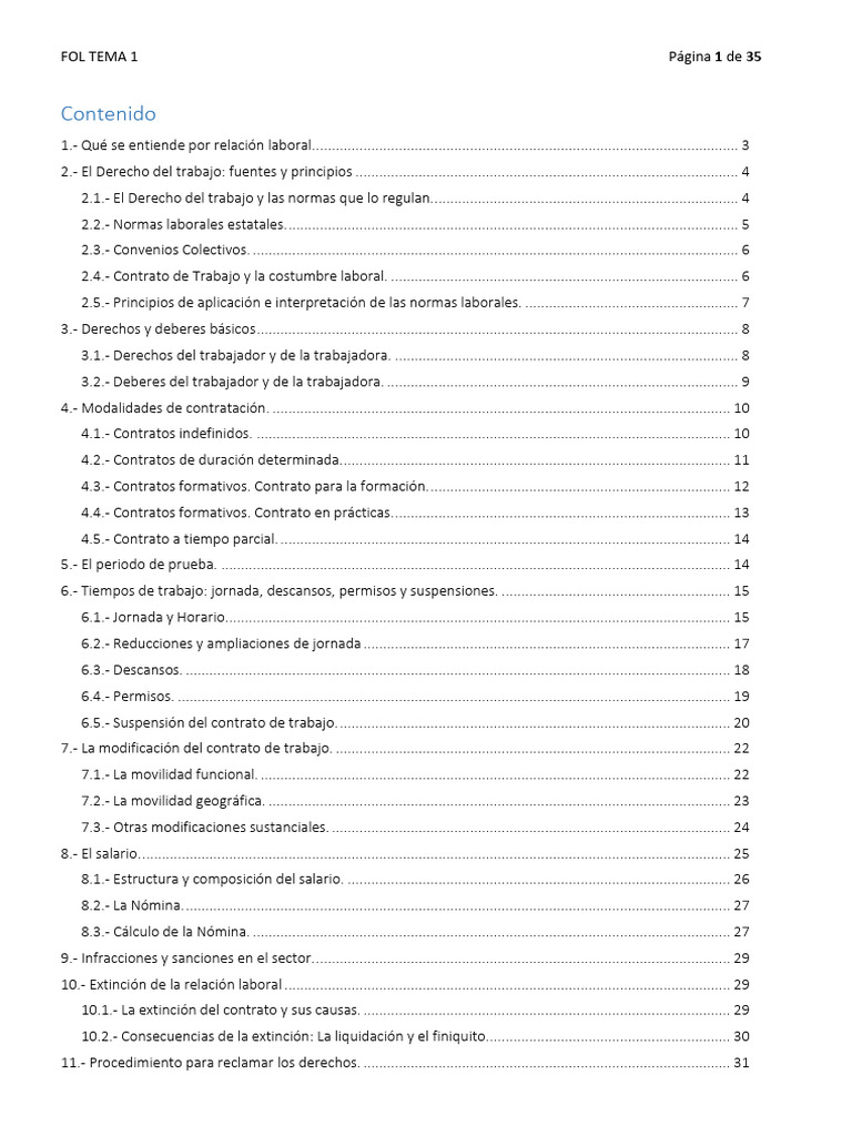 Relación Laboral y Derechos Laborales | PDF | Derecho laboral | Empleo