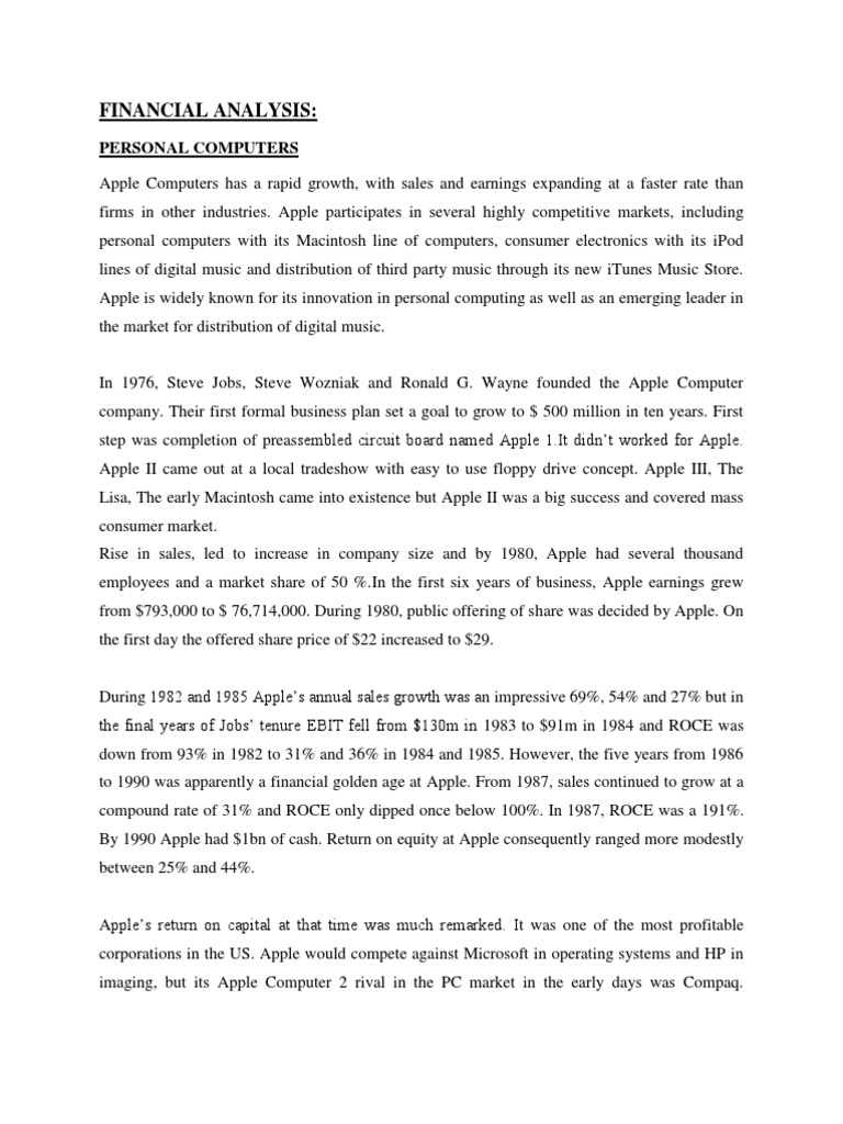 Apple Financial Performance Overview | PDF | Apple Inc. | Smartphone