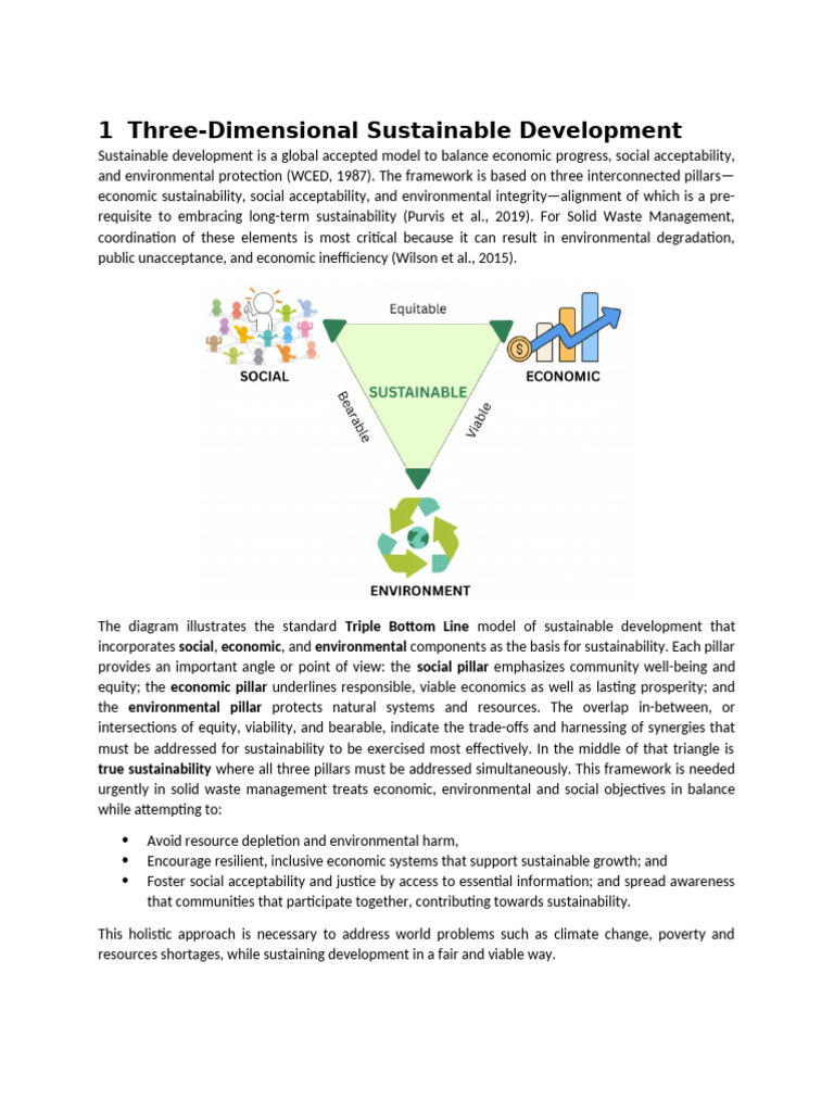 Sustainable Waste Management Framework | PDF | Net Present Value ...