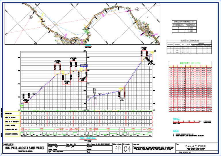 04 A1 Planta Perfil Final Pta Perfil 3+000 4+000 | PDF