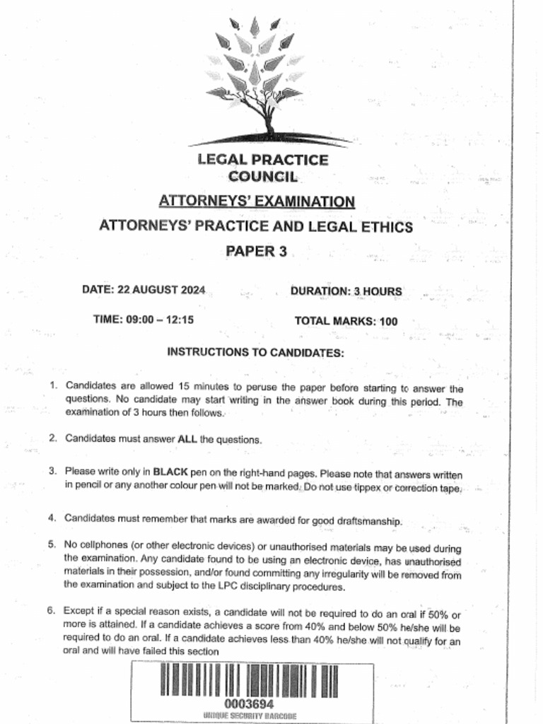 Paper 3 Question Paper | PDF