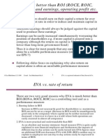 Why EVA Is Better Than ROI (ROCE, ROIC, RONA, ROA) and Earnings, Operating Profit Etc