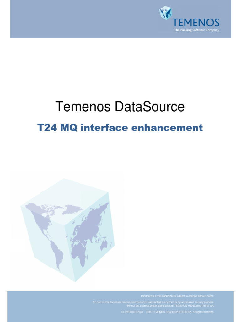 T24 MQ Interface Enhancement Guide | PDF | Software Engineering | Software
