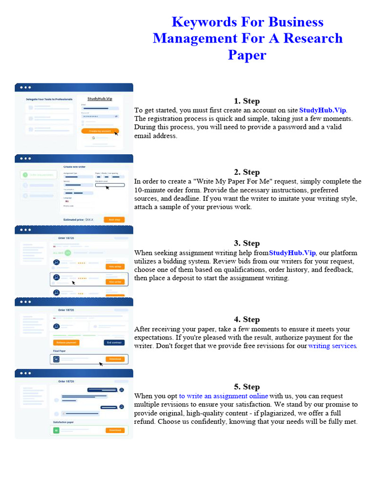Keywords For Business Management For A Research Paper | PDF | Pablo ...