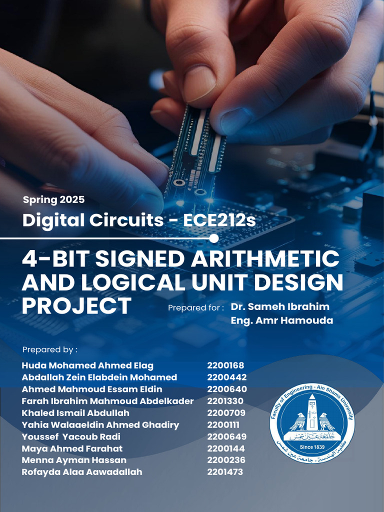 Final ALU Design Schematic Overview | PDF | Logic Gate | Digital ...