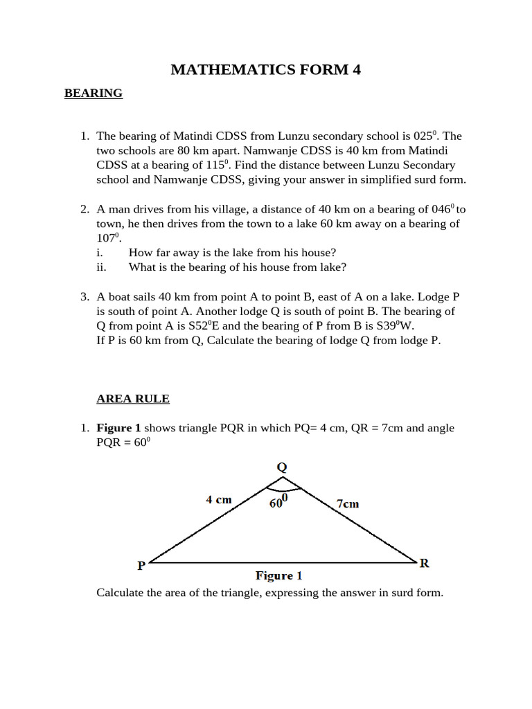 f4 Mat Exercise | PDF