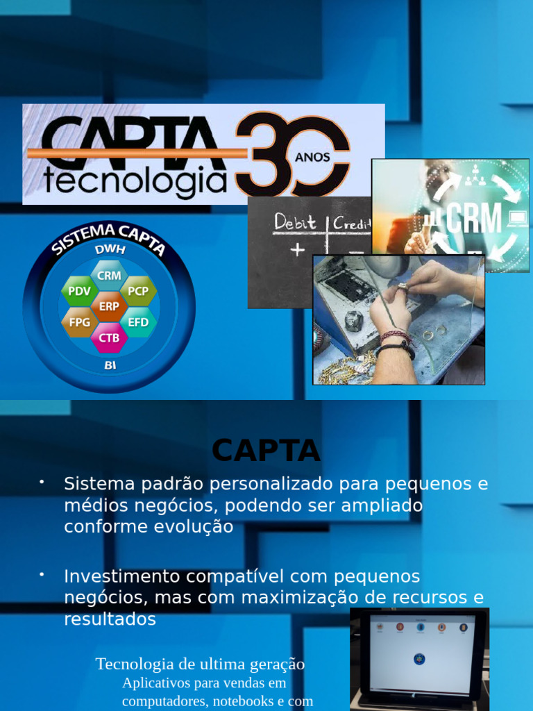 Sistema CAPTA para Gestão de Negócios | PDF | Conta de transação ...