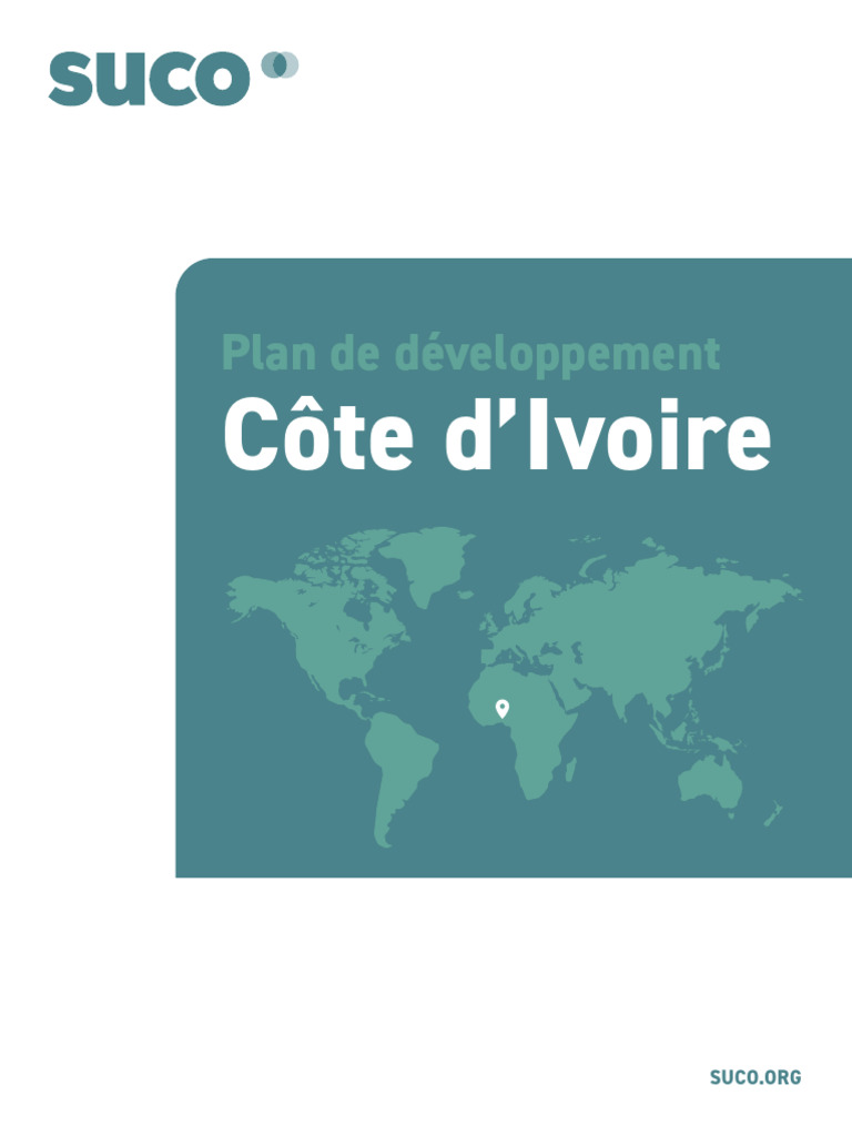 Plan de développement durable en Côte d'Ivoire | PDF | Côte d'Ivoire ...