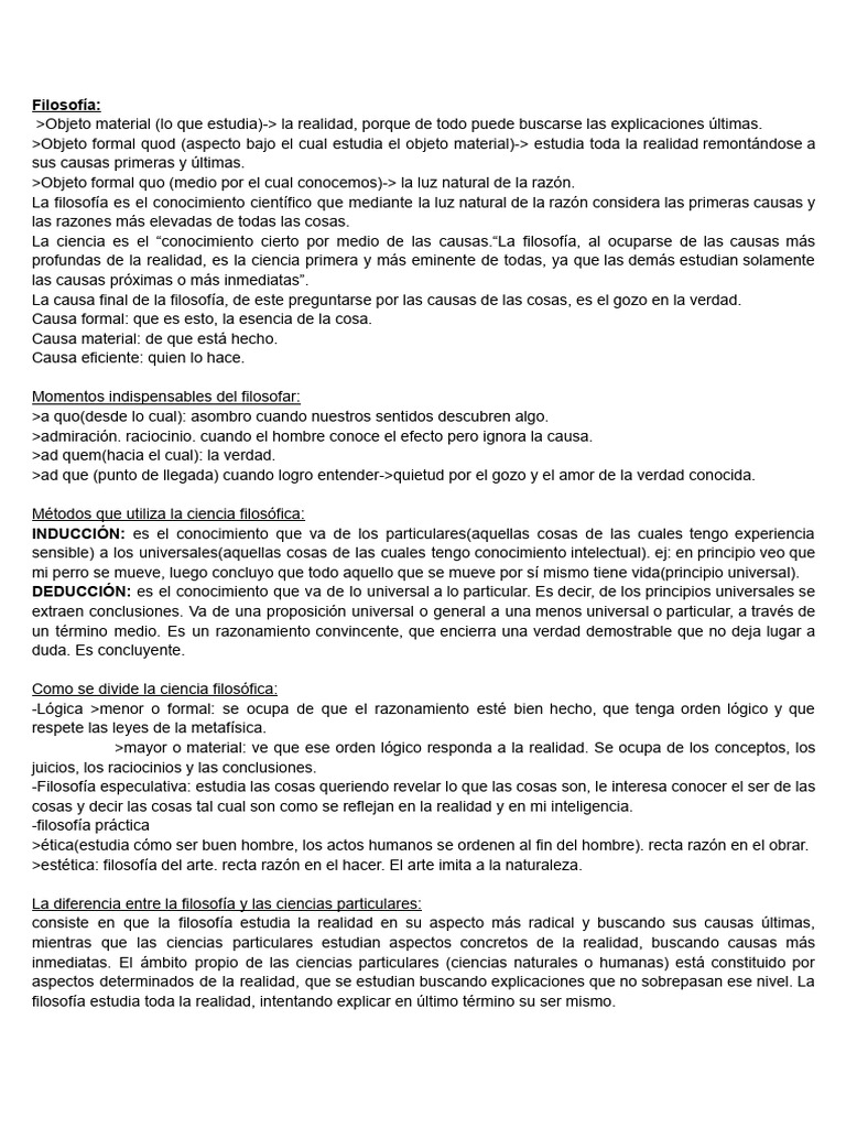 Fundamentos de la Filosofía y su Método | PDF | Verdad | Conocimiento