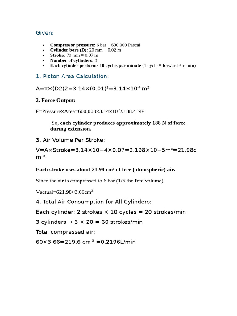 Compressor Cylinder Performance Analysis | PDF