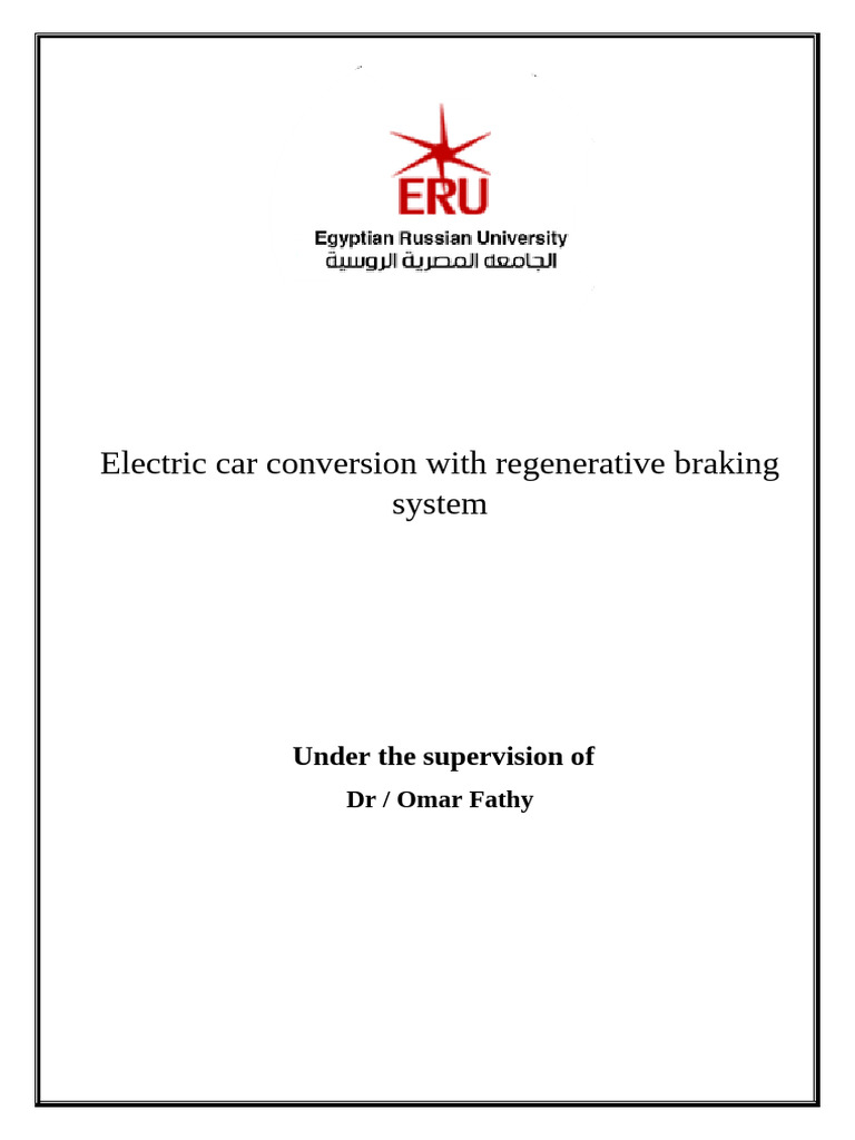 Electric Car Conversion Guide with Regenerative Braking | PDF ...
