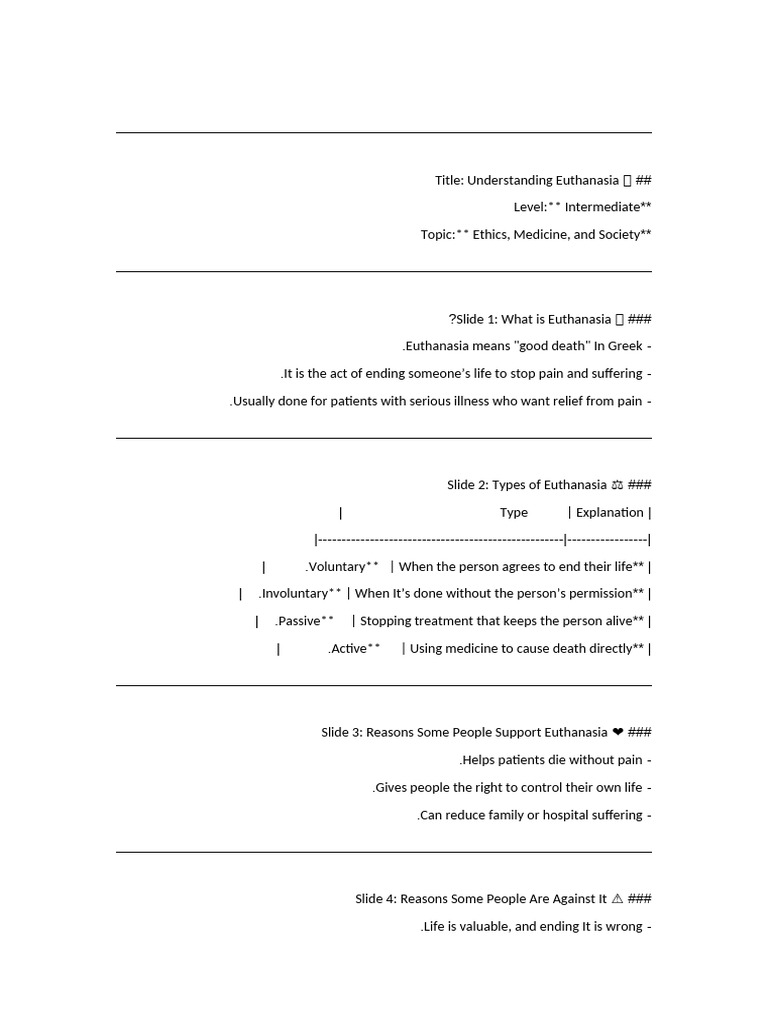 Understanding Euthanasia | PDF