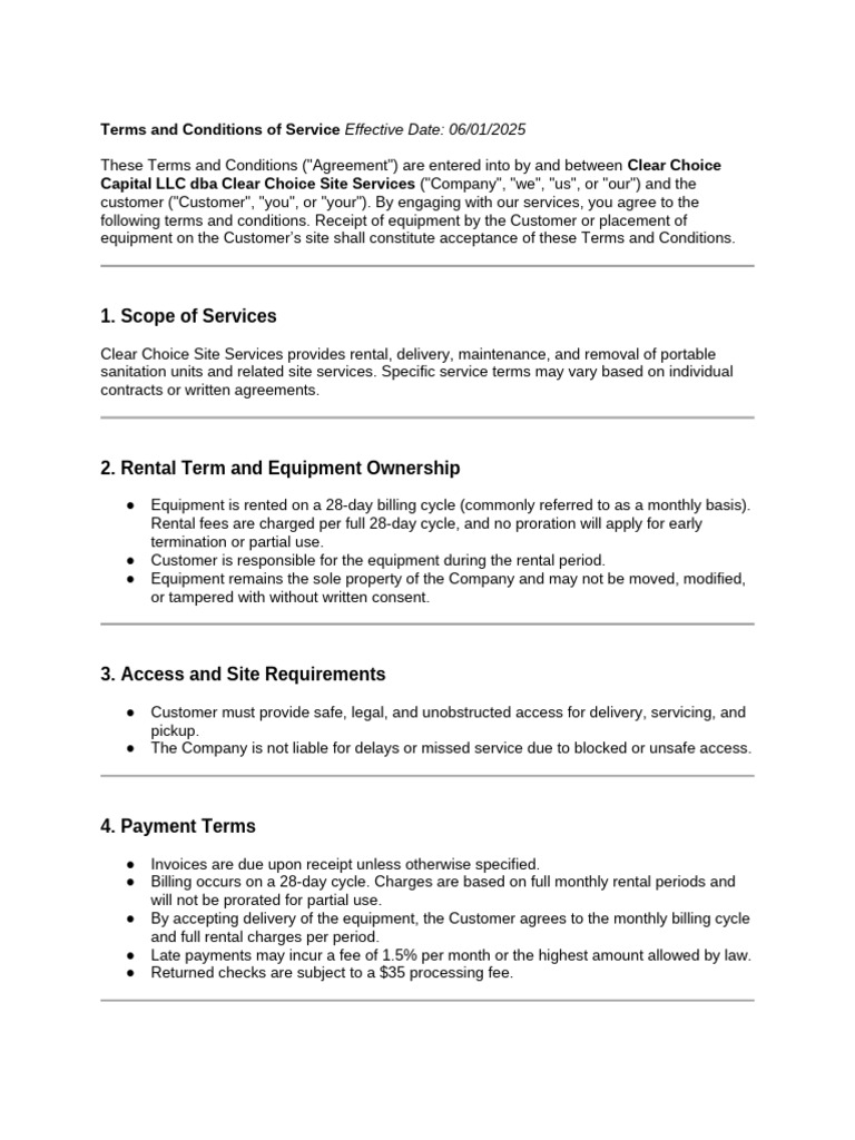 Updated Terms and Conditions For ServiceCore | PDF | Indemnity ...