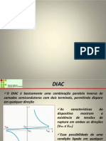 Características e aplicações do DIAC, TRIAC, UJT e circuitos associados