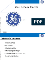 Presentation: General Electric: Click To Edit Master Subtitle Style
