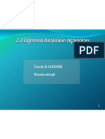 Öğrenen Analizi Aşamaları - B100606058