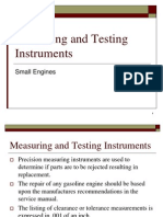 Measuring and Testing Instruments: Small Engines