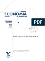 BRESSER-PEREIRA, LC A descoberta da inflação inercial