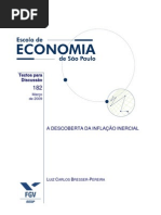 BRESSER-PEREIRA, LC A descoberta da inflação inercial