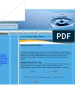 Collapse Strength Calculations: Home Water Well Products Calculations & Specifications