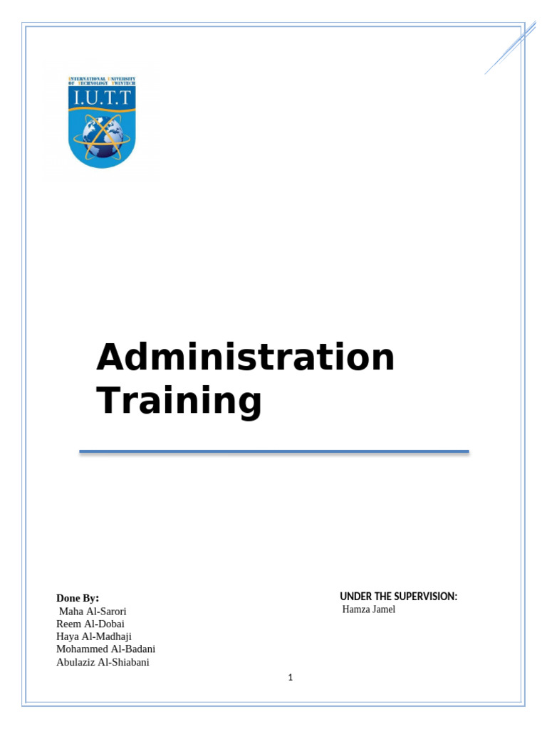 Administration Training | PDF | Html | World Wide Web