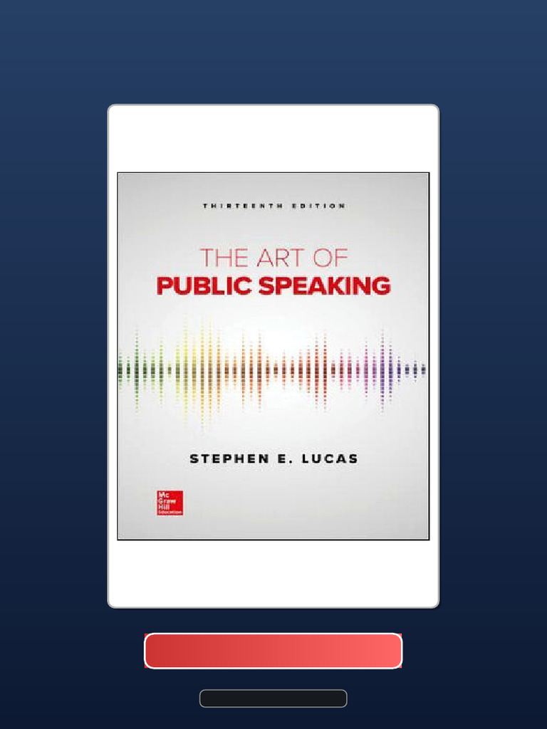Verified PDF Download The Art of Public Speaking 13th Edition Stephen ...