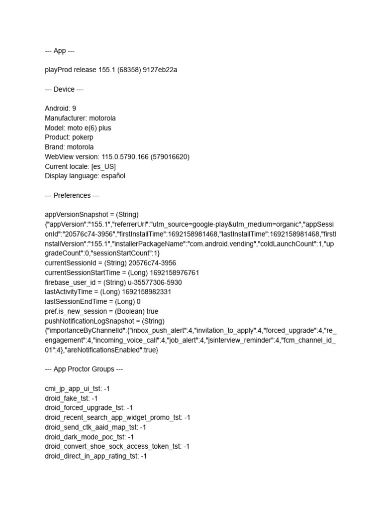 Error Report 17397057960965664 | PDF | Java (Programming Language ...