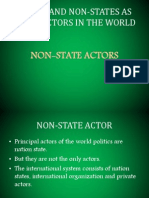 3) Non State Actors