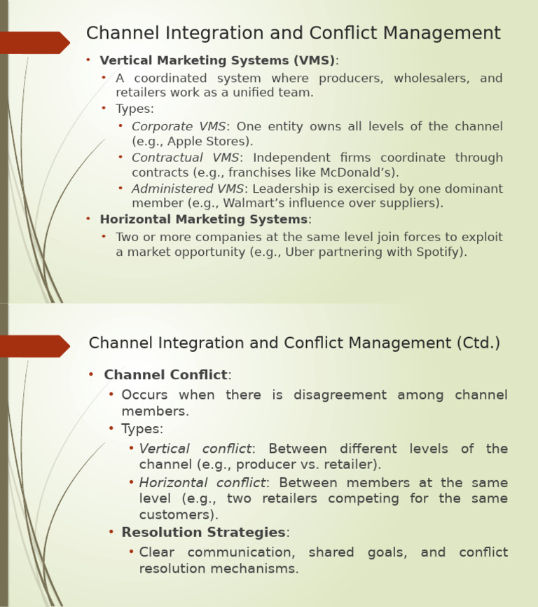 Channel Integration and Conflict Strategies | PDF
