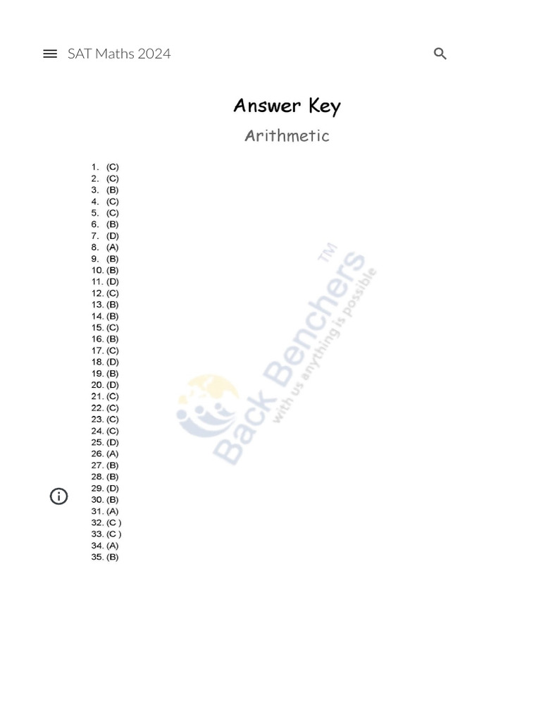 L-1 Answer Key | PDF