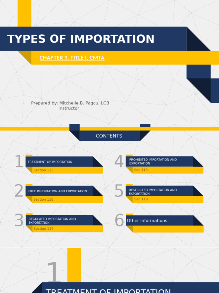 Types of Importation in the Philippines | PDF | Customs | Regulatory ...