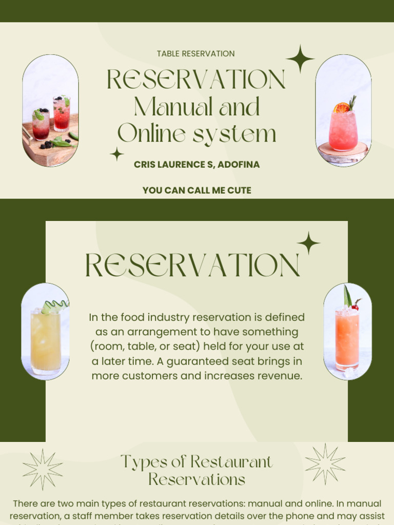 RESERVATION Manual and Online System 20250620 195802 0000 | PDF ...