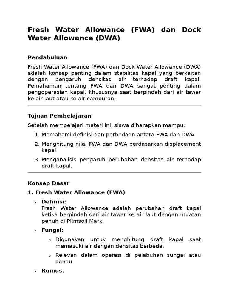 Fwa Dan Dwa Pdf