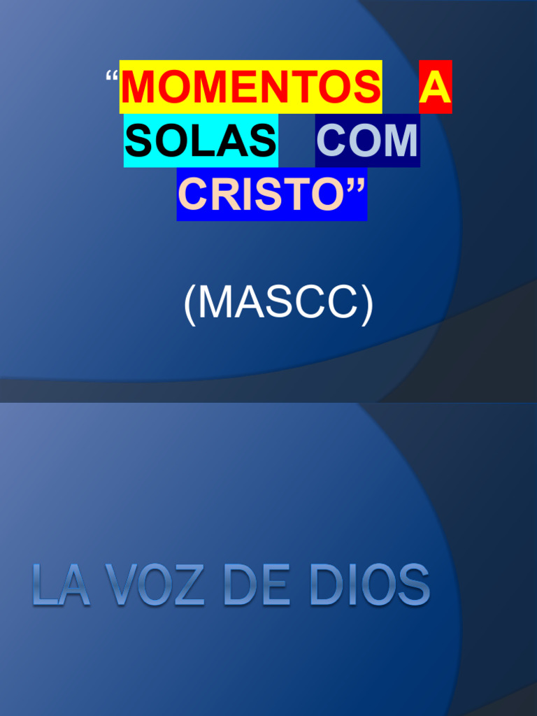 Escuchando la Voz de Dios | PDF | espíritu Santo | Cristo (título)