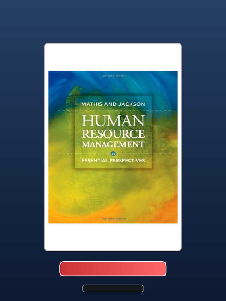 Verified PDF Download Human Resource Management Essential Perspectives ...