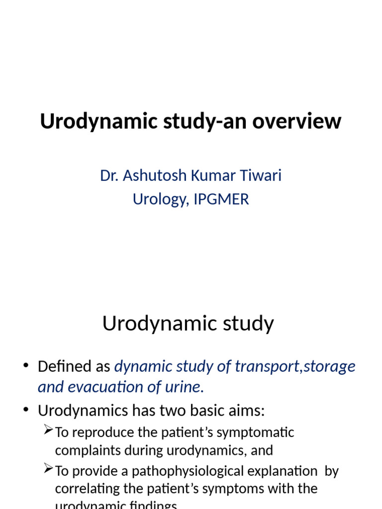 Urodynamic Study Overview and Costs | PDF | Urination | Urinary ...