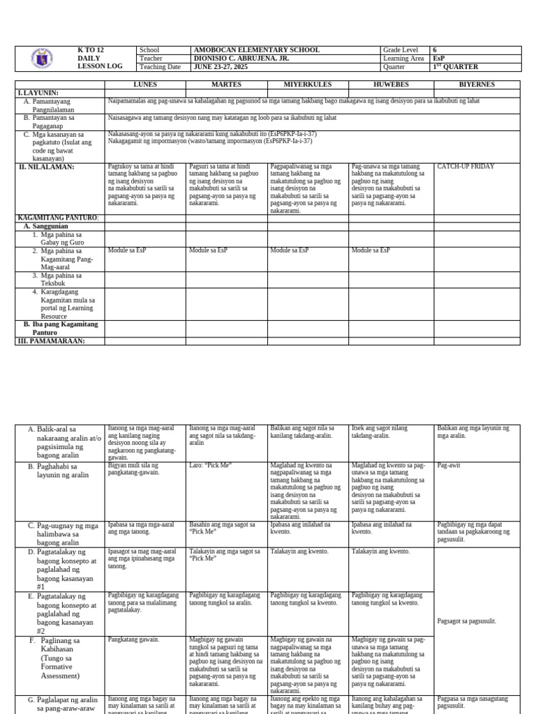 Esp 6 | PDF