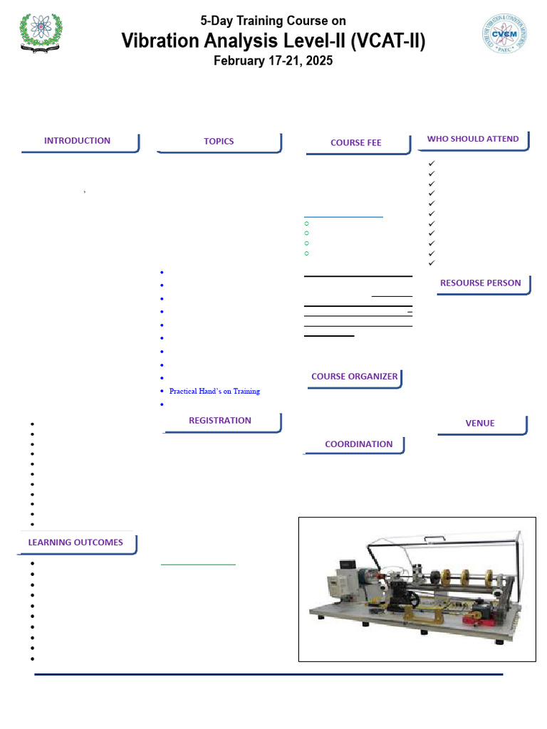 Vibration Analysis Level-II Training Course | PDF | Mechanical Engineering