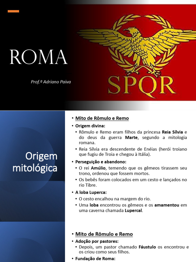 Origens e Fases da Roma Antiga | PDF | Império Romano | República Romana