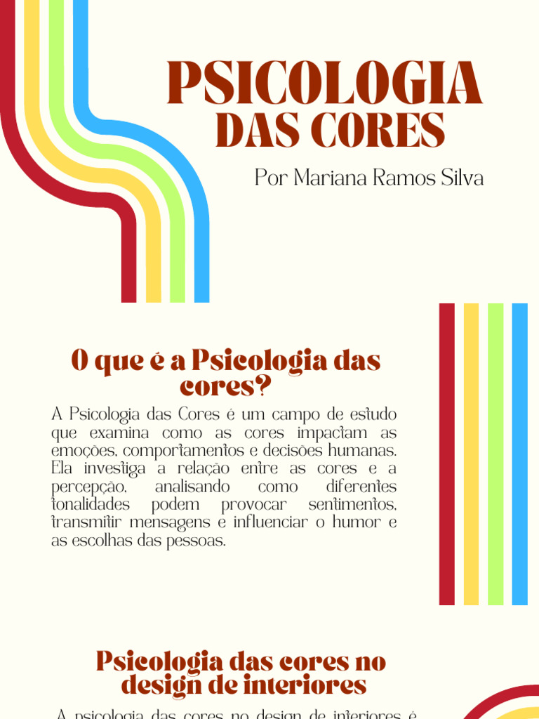 Psicologia das Cores e Design Interior | PDF | Cor | Sistema visual