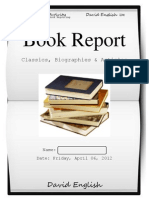Book Report March 13th