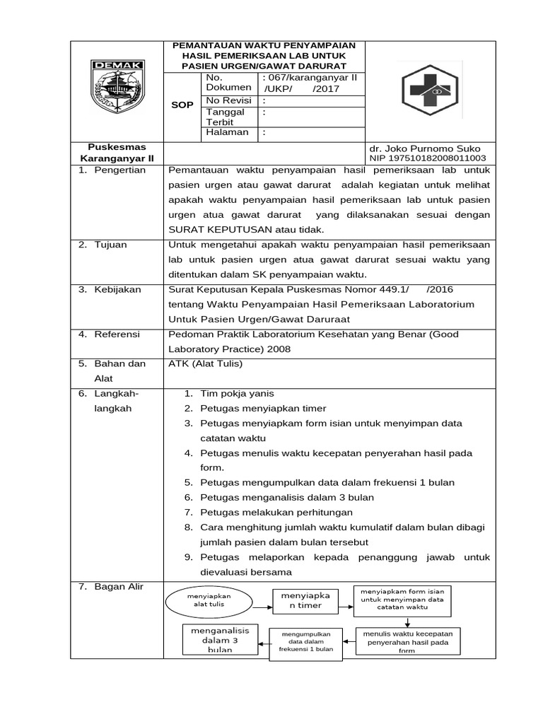 Pemantauan Hasil Lab Pasien Gawat Darurat | PDF