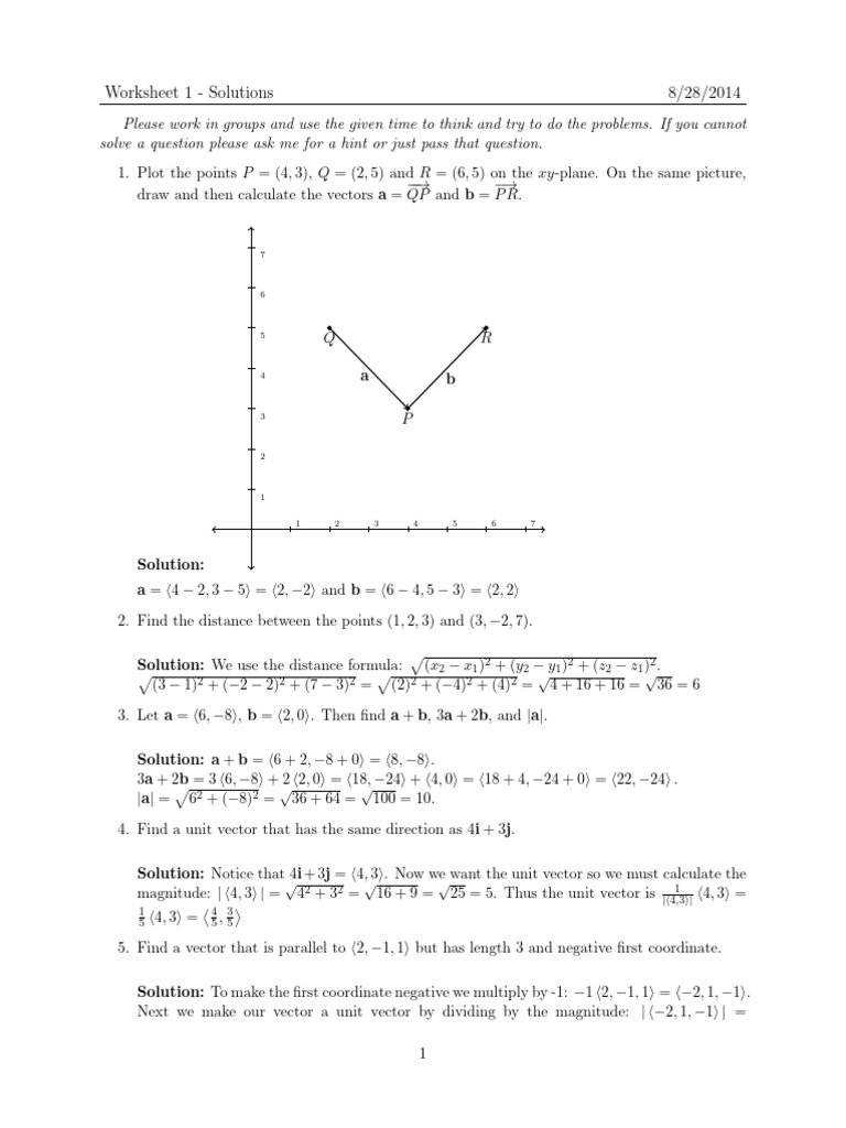 Unit Vector and Direction Problems | PDF | Sphere | Euclidean Vector