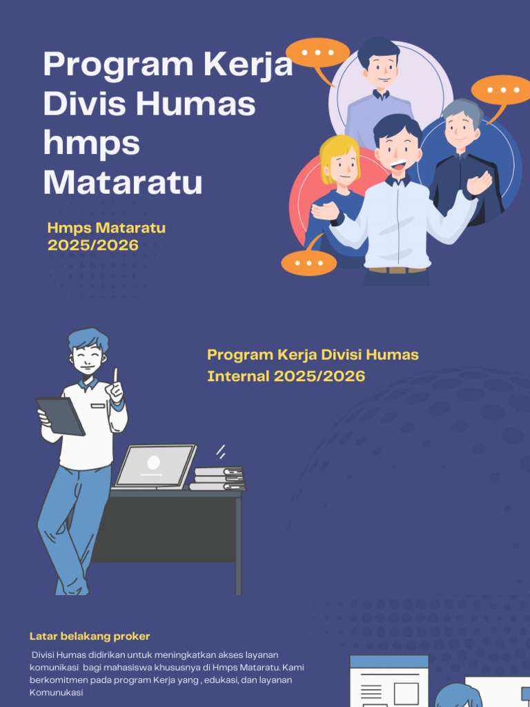Program Kerja Divisi Humas Hmps Mataratu | PDF