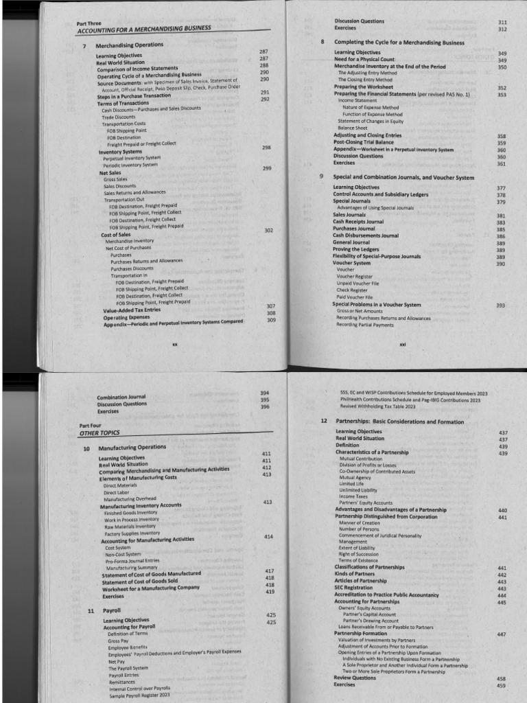 FINACCRE - Contents Part 3 | PDF