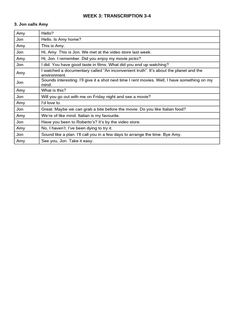 Week 3 - Transcription 3-4 | PDF