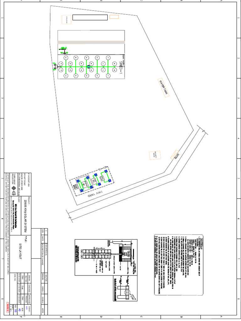 Site Layout for 239.85 KWp Solar System | PDF